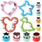 12 Pieces Sandwich Cookie Cutters Set, Dinosaur,Heart,Star,Mouse,Sandwich Knife Cookie Knife Vegetable Cutter Food Grade Cookie Mould.